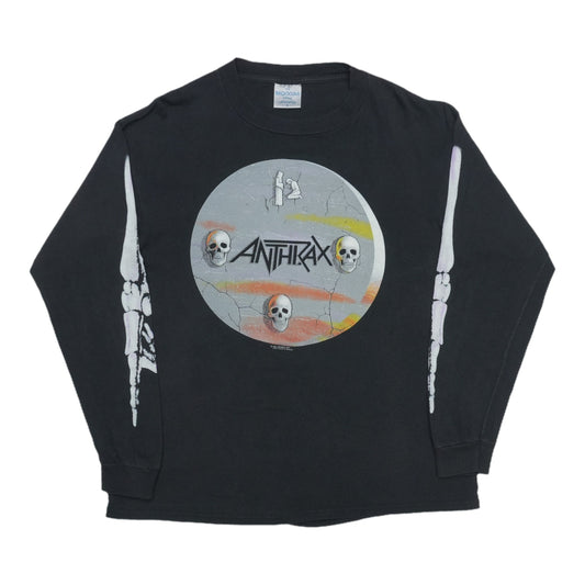 1990 Anthrax Persistence Of Time Long Sleeve Shirt Front