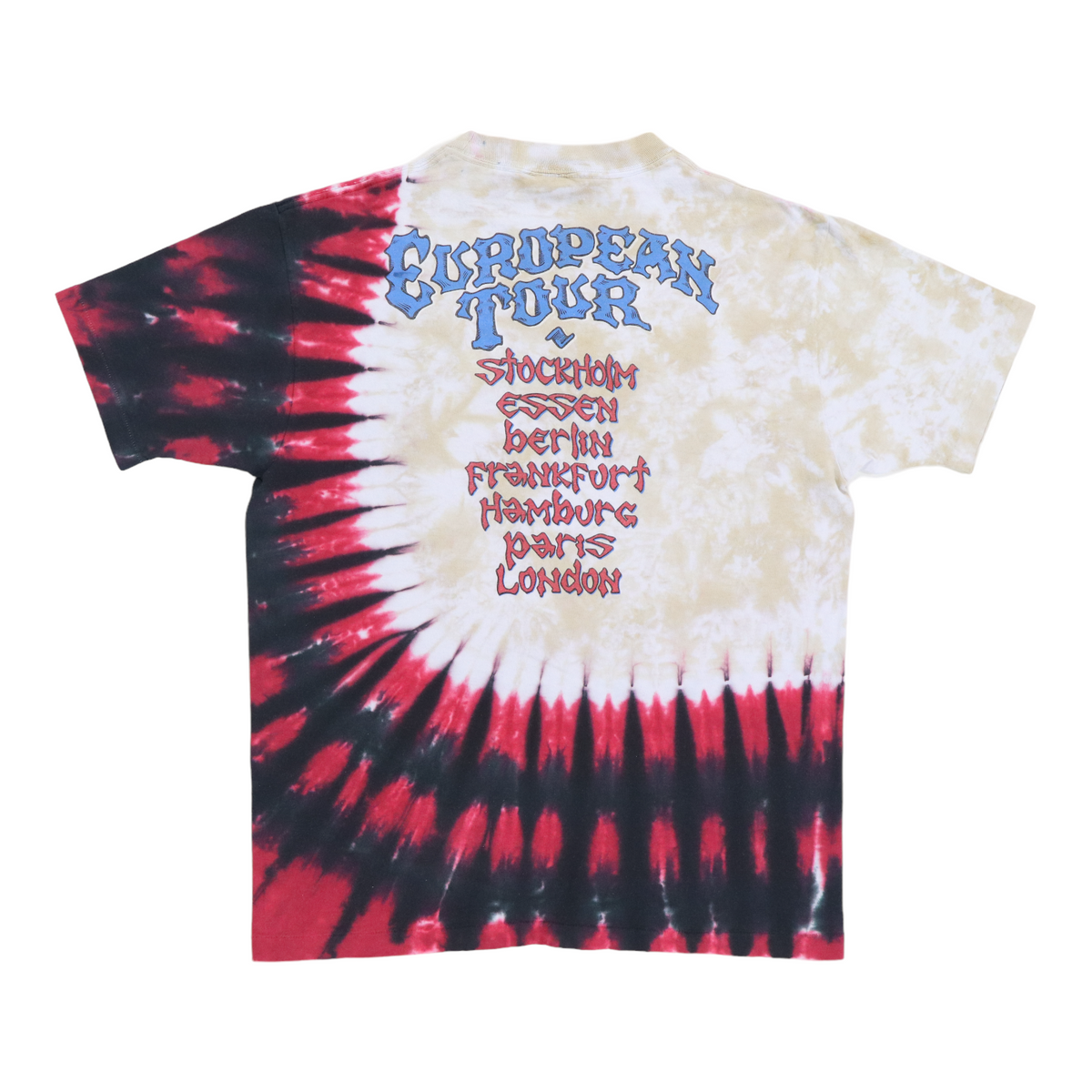 GRATEFUL DEAD EUROPEAN TOUR 1990 ツアーTシャツ 1990-Grateful-Dead-Tie-Dye-