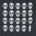 1990 Haunted Warehouse Party Skull Shirt