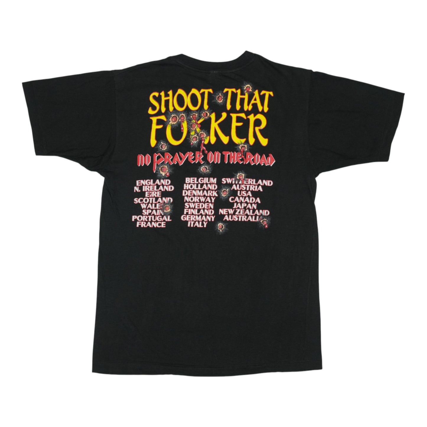 1990 Iron Maiden Shoot Focker Tour Shirt
