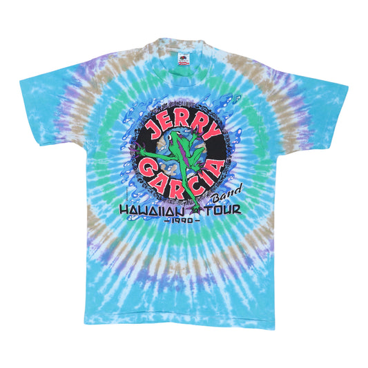 1990 Jerry Garcia Hawaiian Tour Tie Dye Shirt
