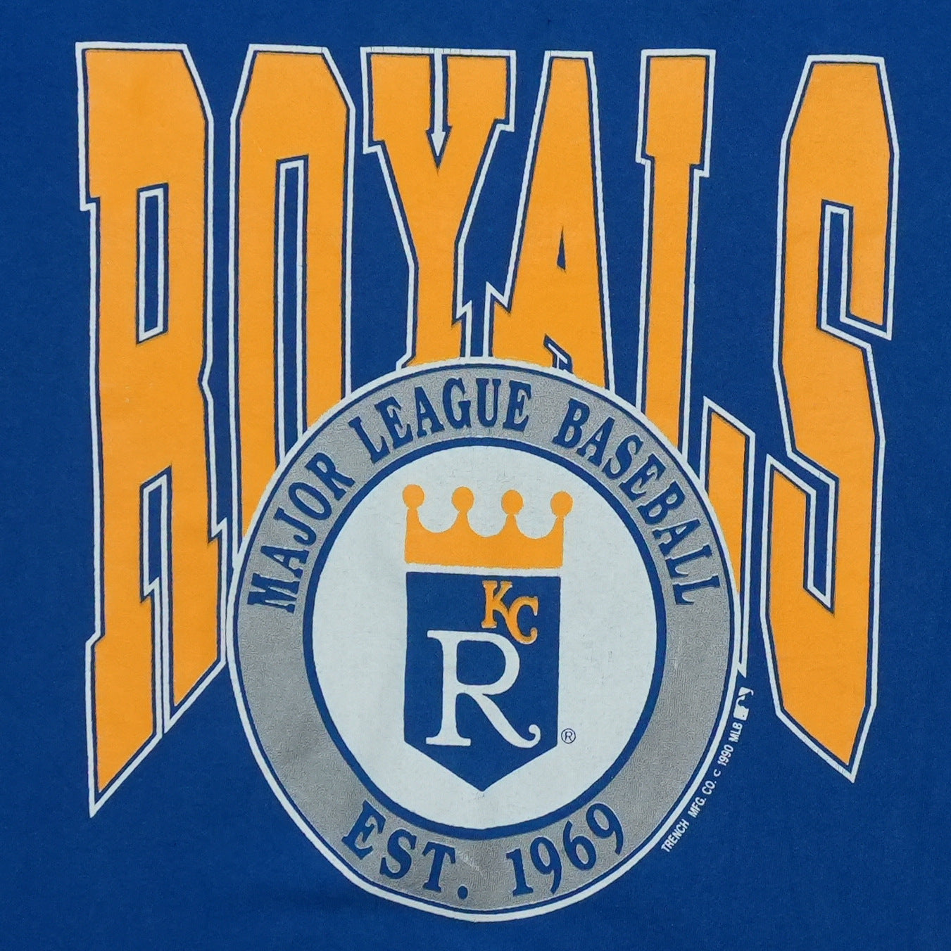 1990 Kansas City Royals Shirt Detail 1