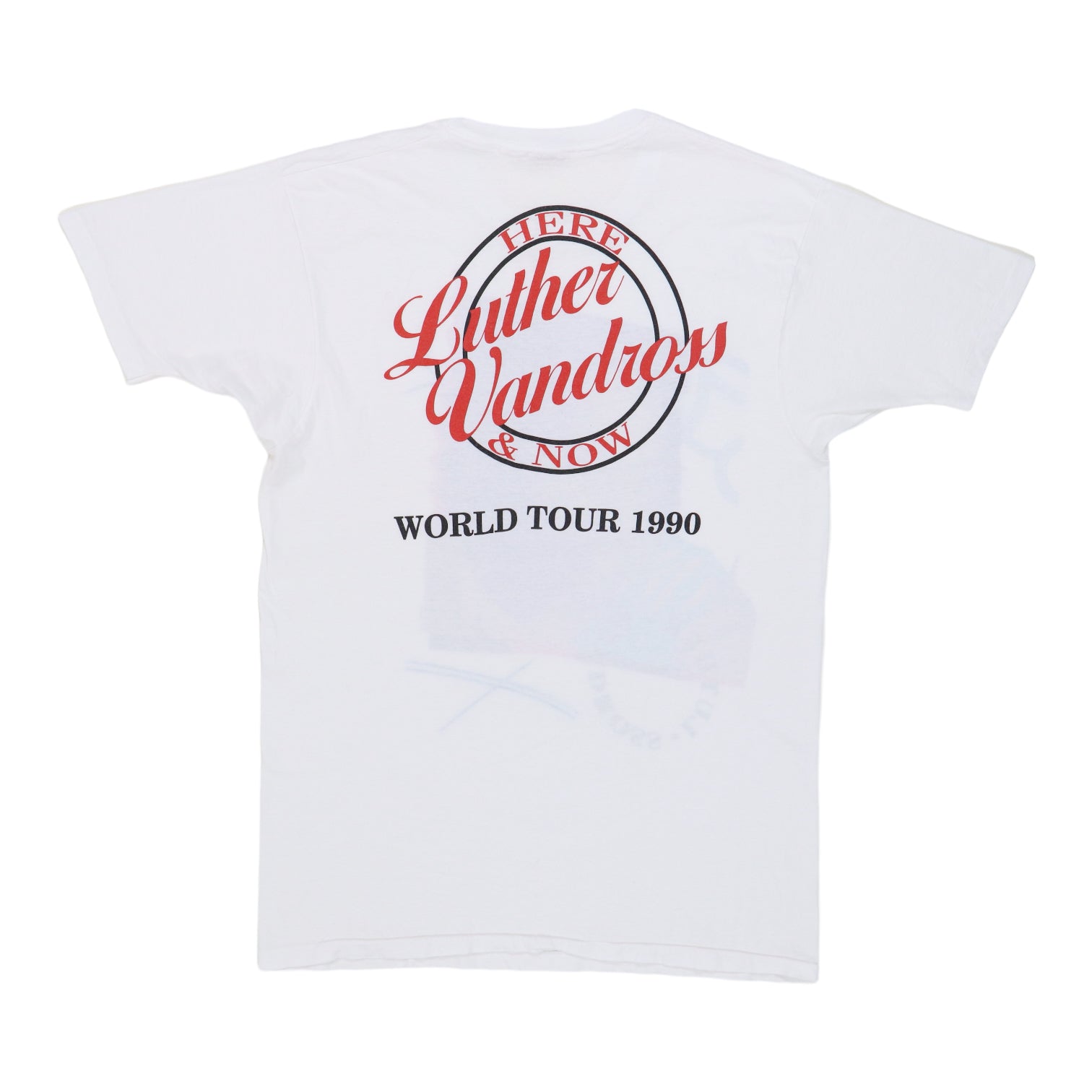 1990 Luther Vandross Here & Now World Tour Shirt | Authentic