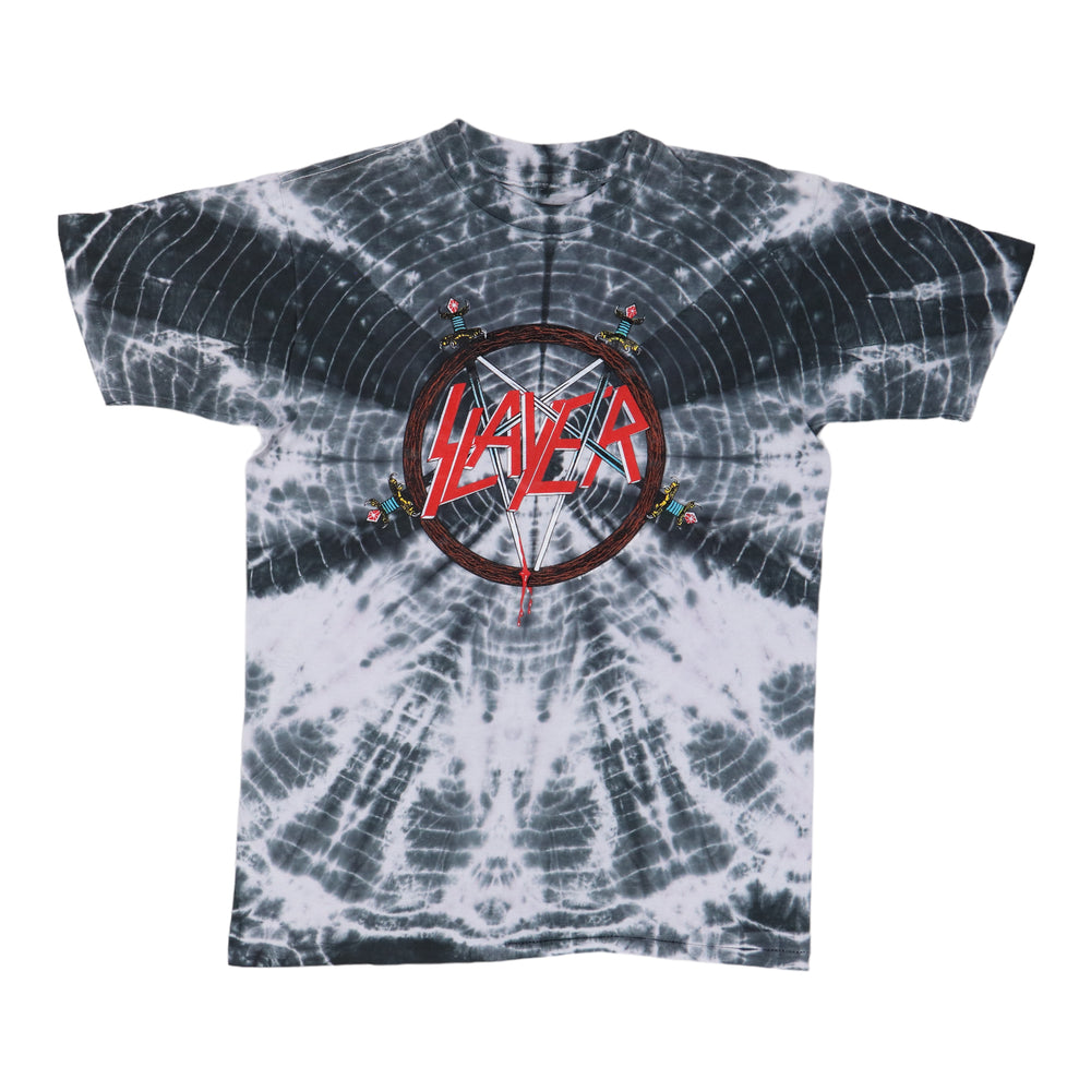 1990 Slayer Symmetria Tie Dye Shirt