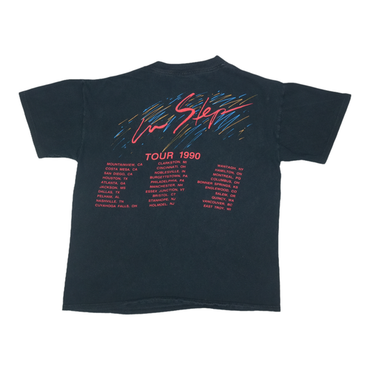 1990 Stevie Ray Vaughan And Double Trouble Tour Shirt Back