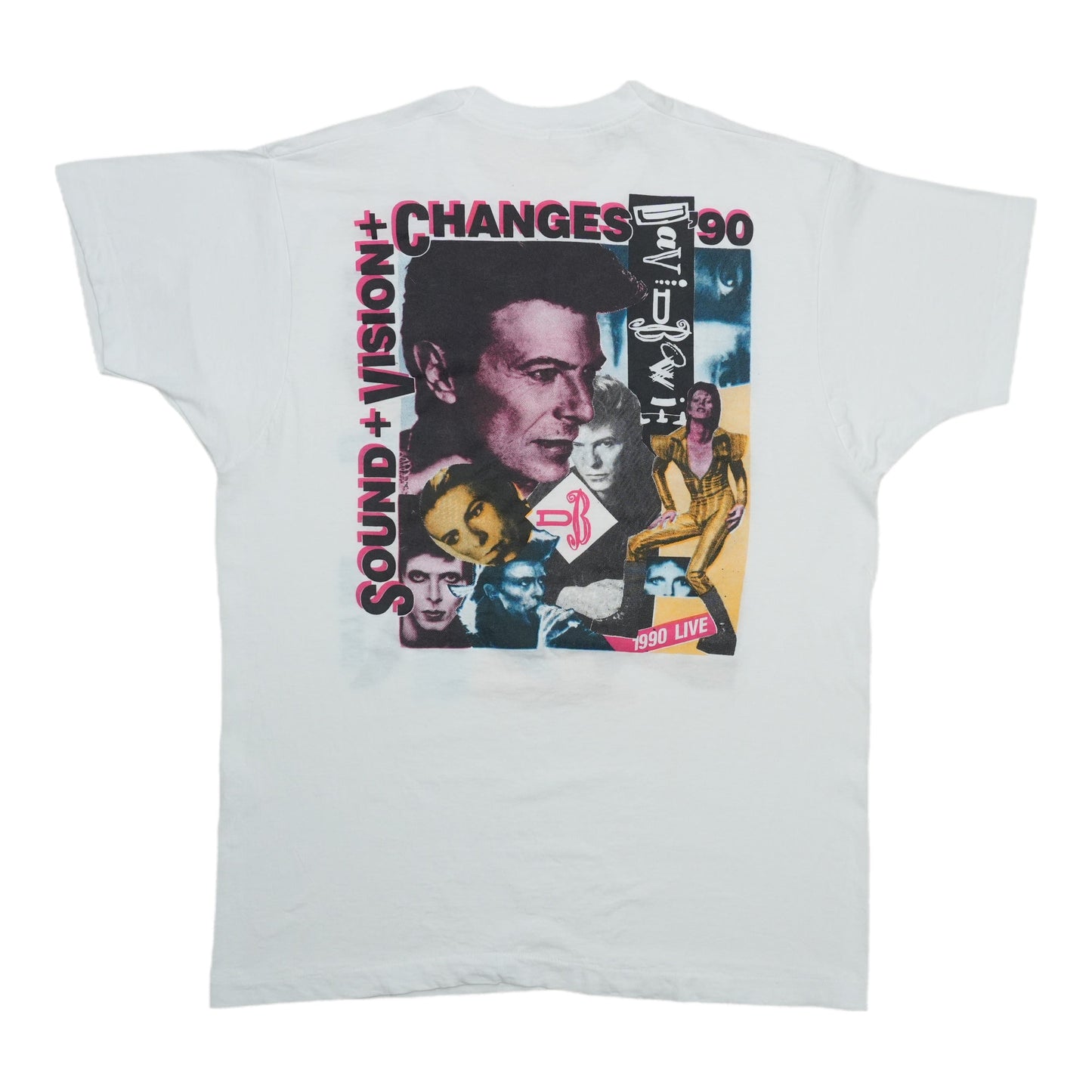 1990 David Bowie Sound + Vision World Tour Shirt Back