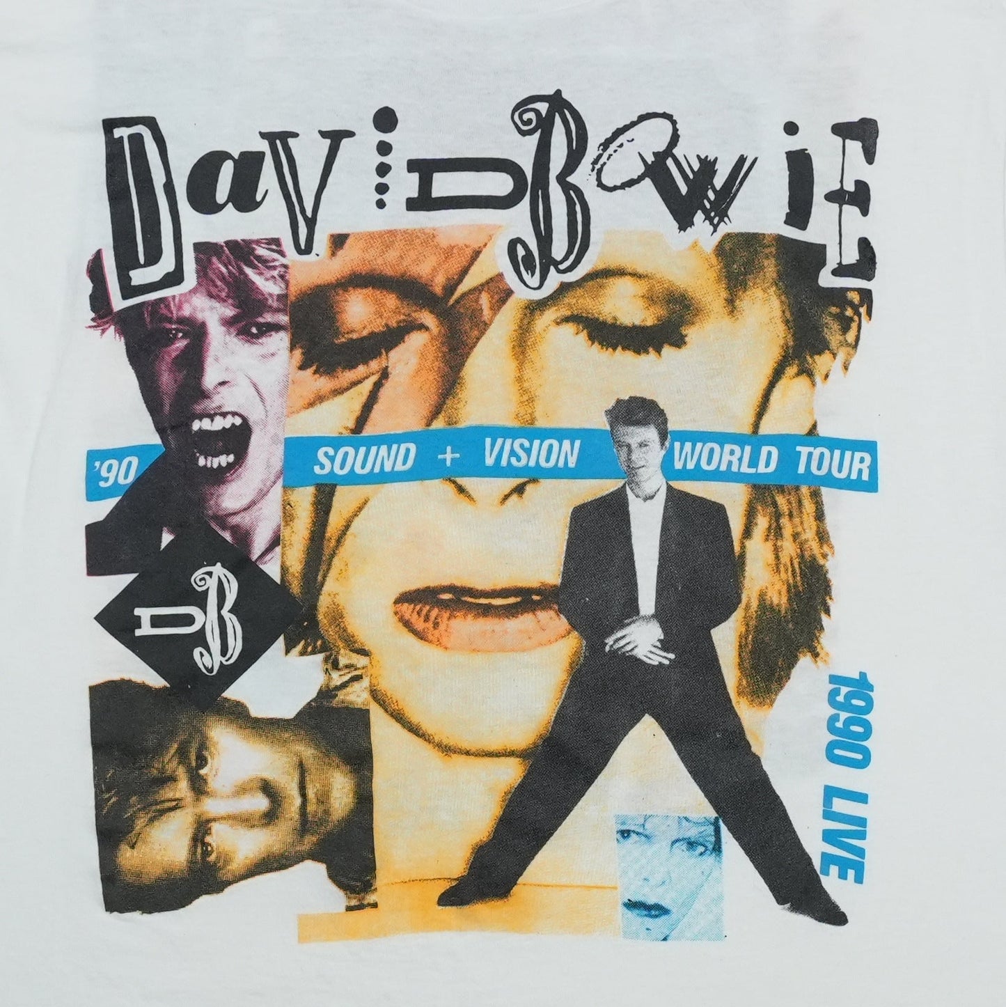 1990 David Bowie Sound + Vision World Tour Shirt Detail 2
