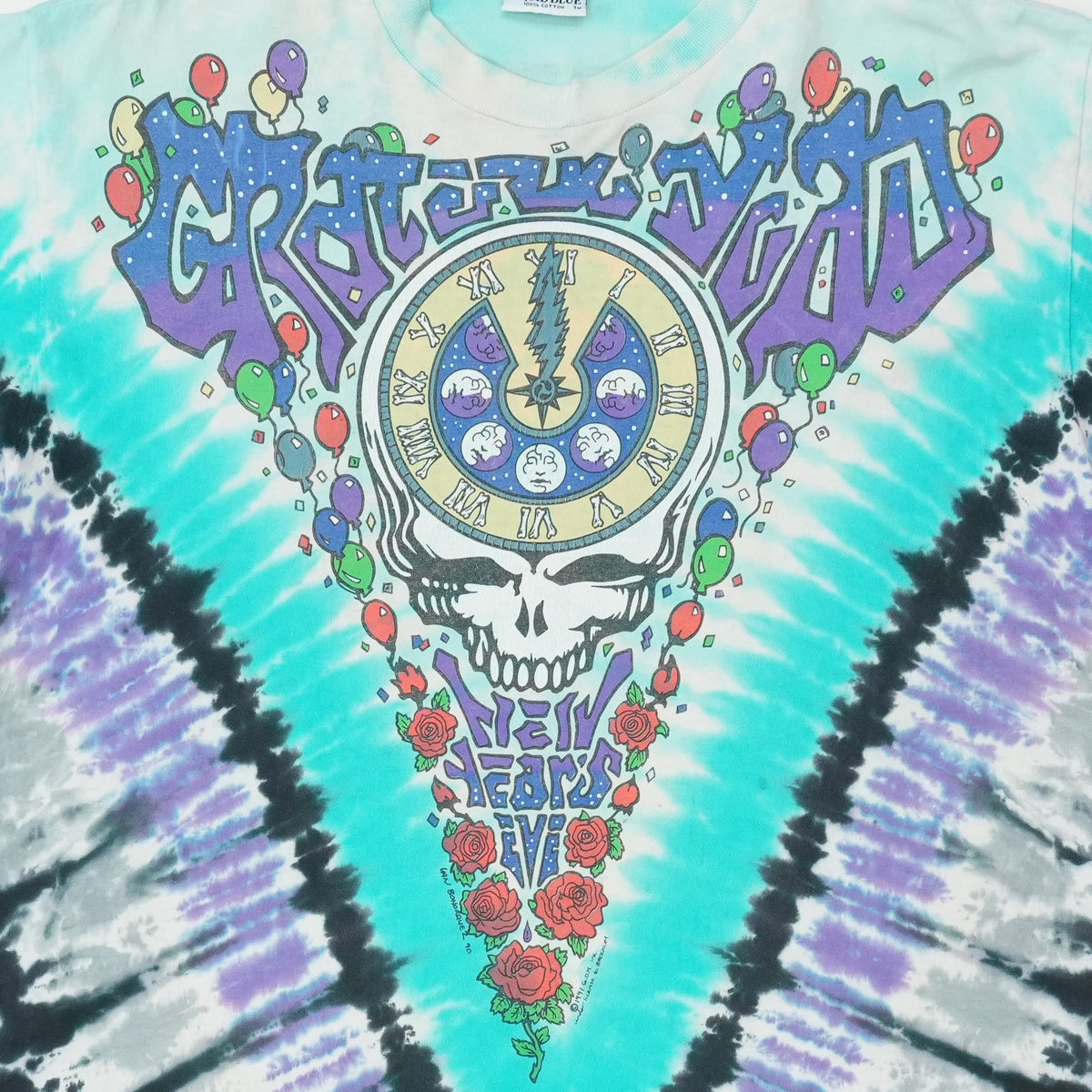 1990 Grateful Dead New Years Eve Tie Dye Shirt