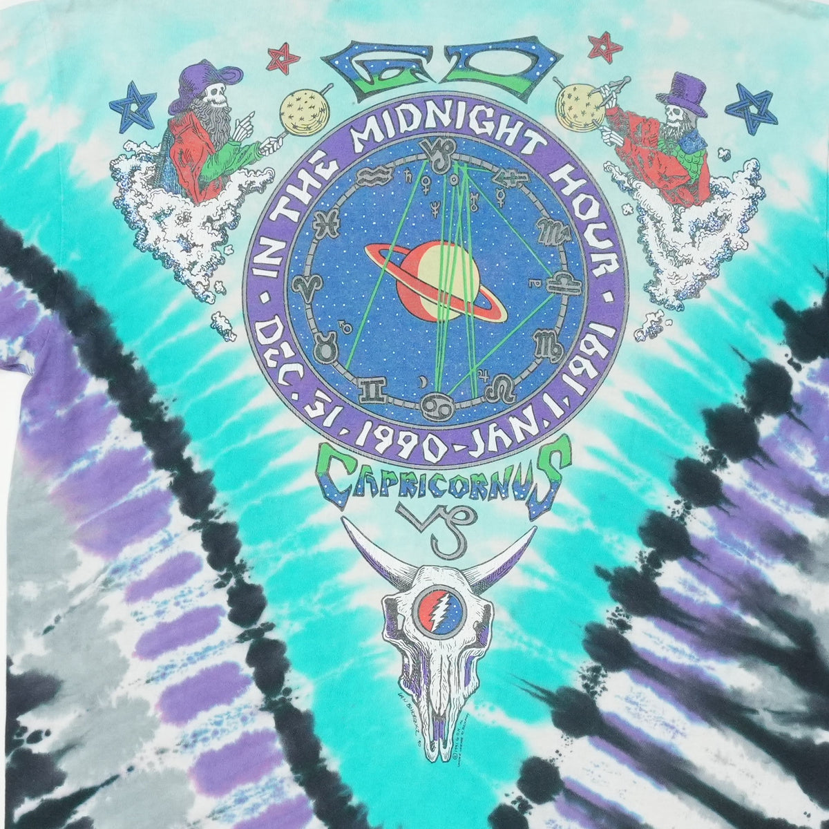 1990 Grateful Dead New Years Eve Tie Dye Shirt