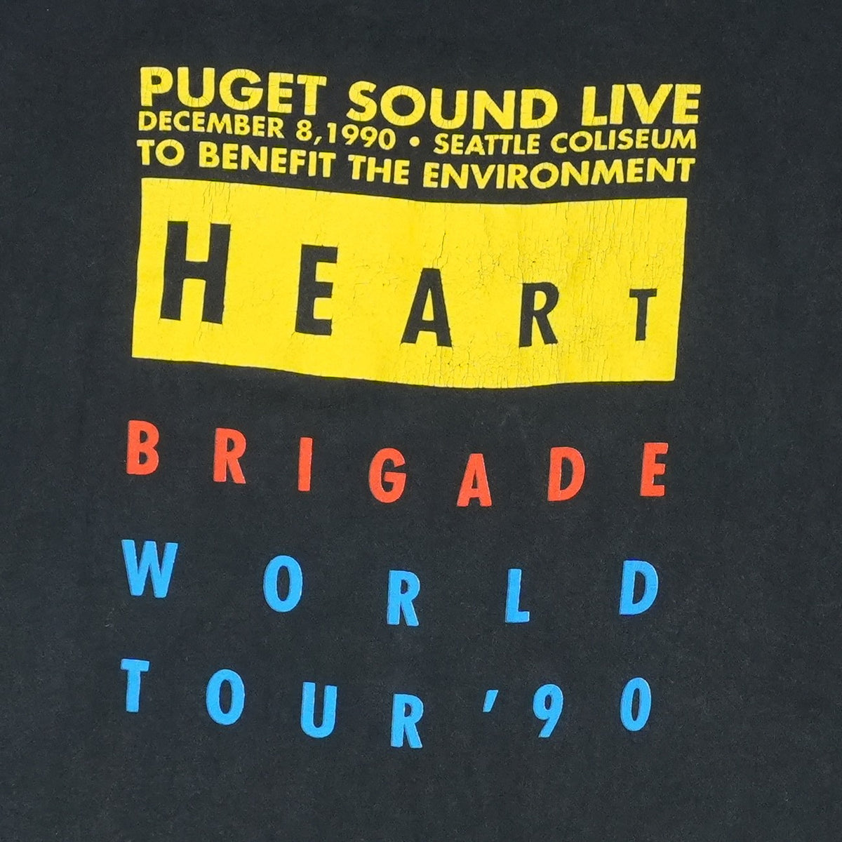 1990 Heart Brigade Puget Sound Benefit Concert Shirt