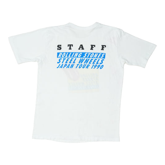 1990 The Rolling Stones Steel Wheels Japan Tour Staff Shirt