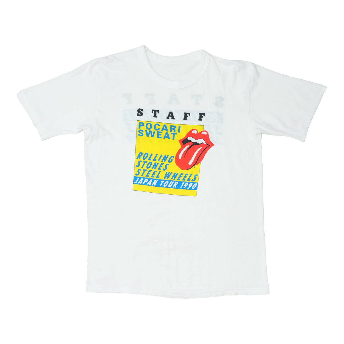 1990 The Rolling Stones Steel Wheels Japan Tour Staff Shirt