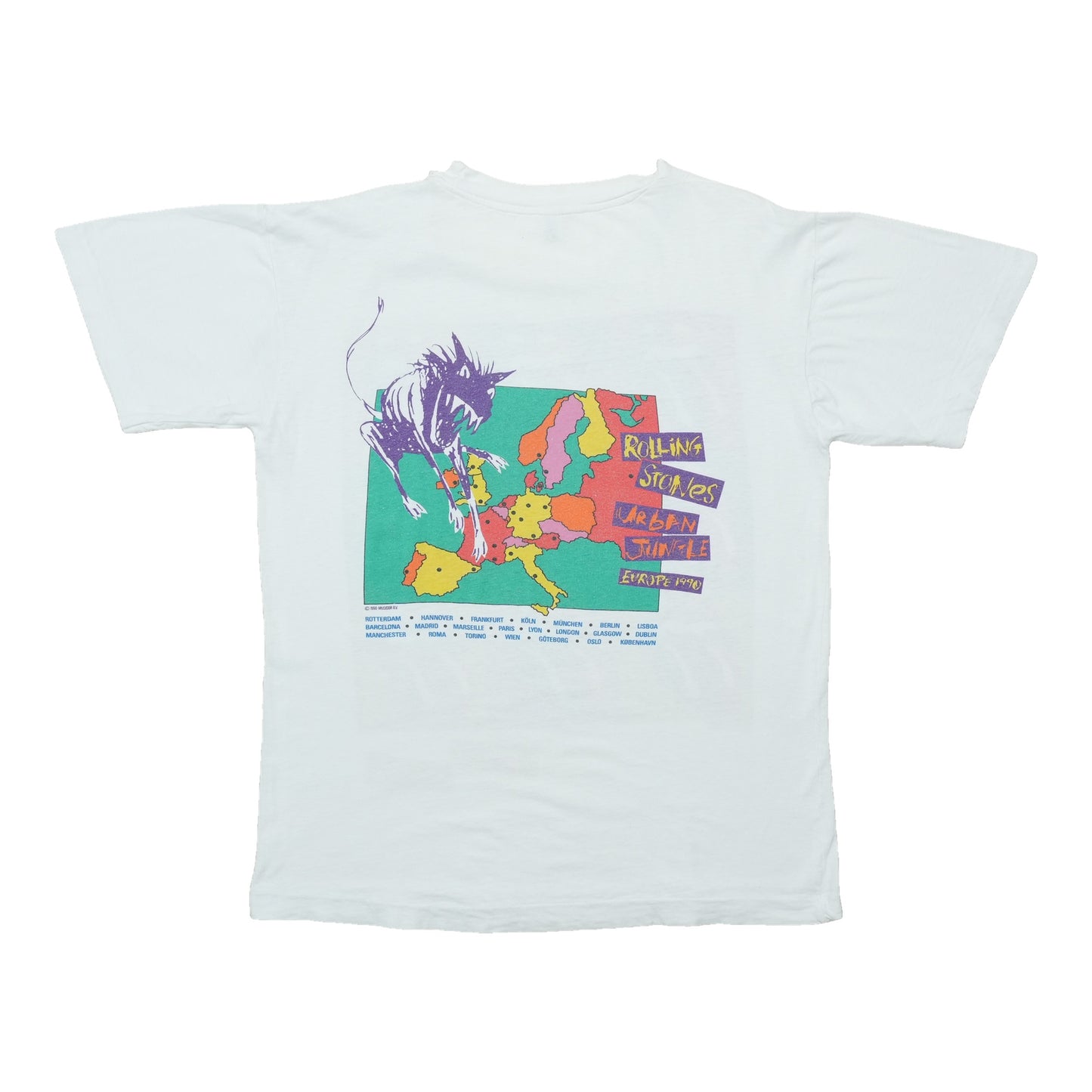 1990 The Rolling Stones Urban Jungle Tour Shirt