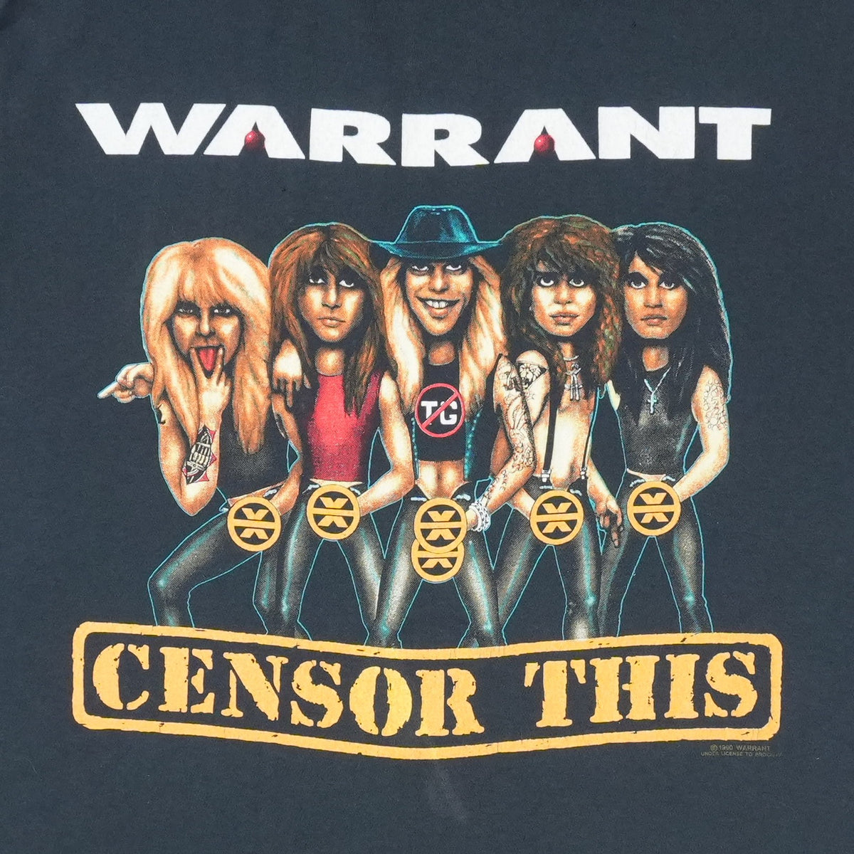1990 Warrant Censor This Shirt