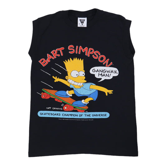 1990 Bart Simpson Gangway Man Sleeveless Shirt