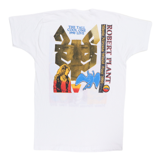 1990 Robert Plant Manic Nirvana World Tour Shirt Back