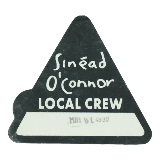 1990 Sinead O'Connor Local Crew Pass front
