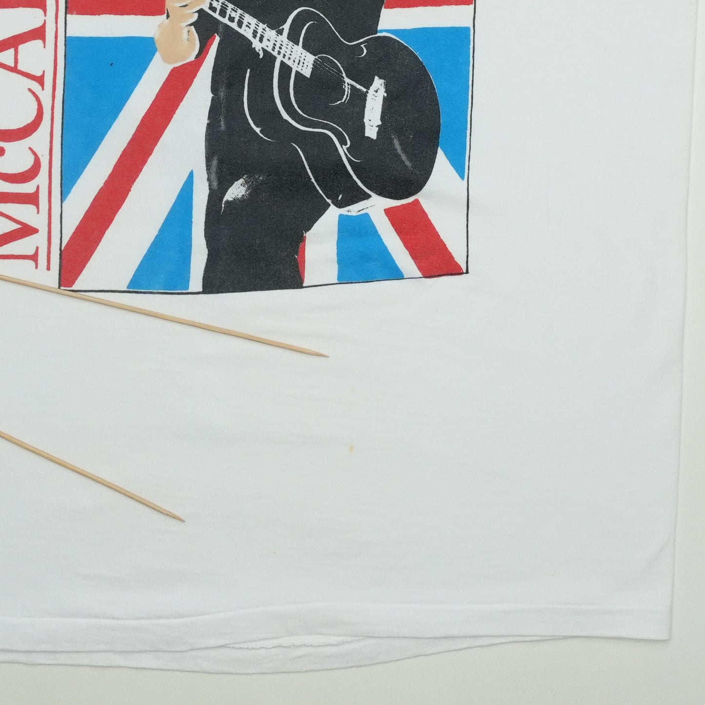 1990 Paul McCartney New World Tour Shirt Detail 3