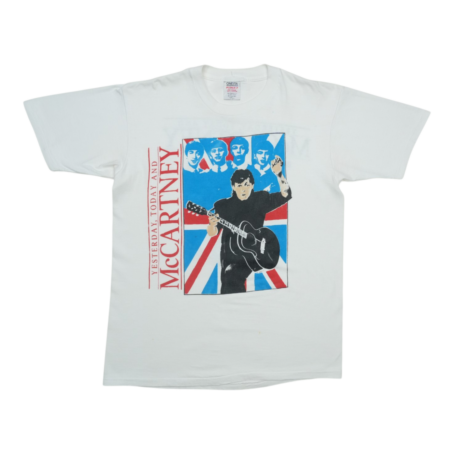 1990 Paul McCartney New World Tour Shirt Front