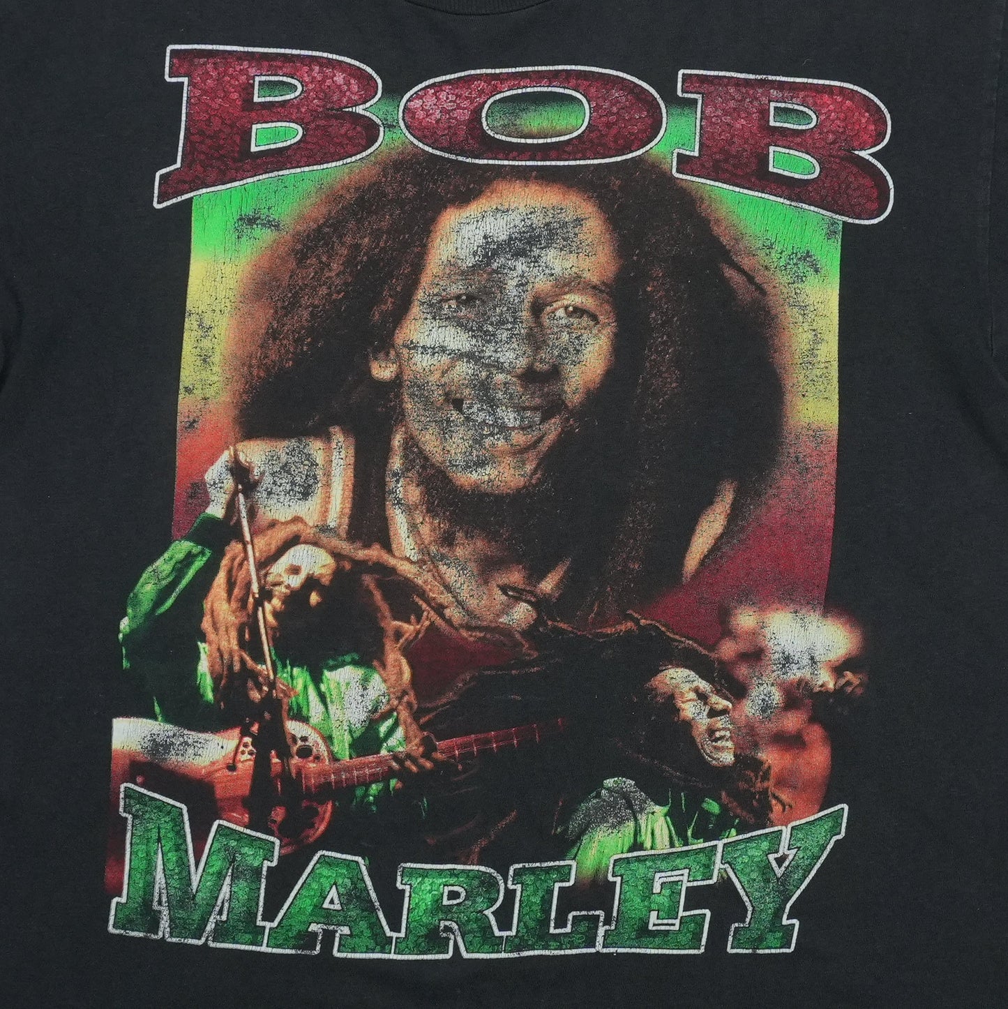 1990s Bob Marley Smile Jamaica Shirt Detail 2