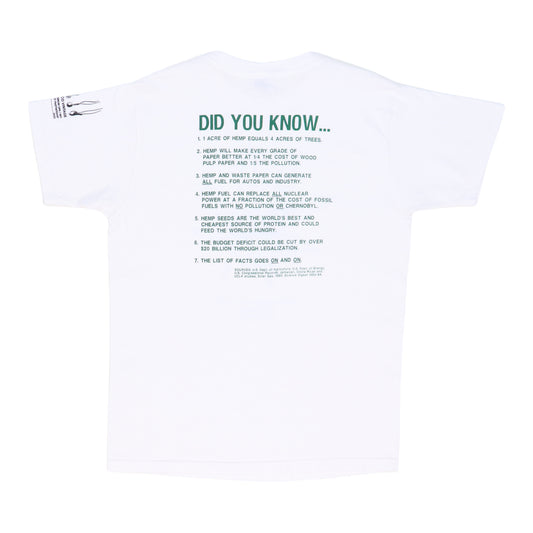 1990s Cannabis Sativa Hemp Facts Shirt