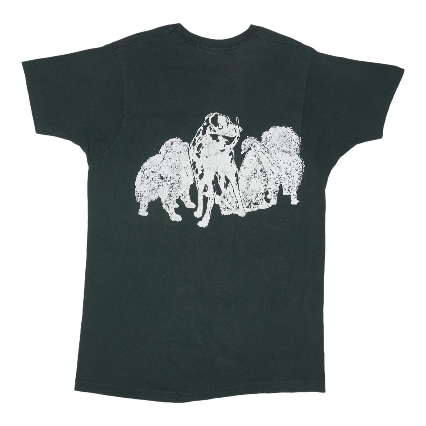 1990s Dogs Dalmatian Illustration Shirt Back