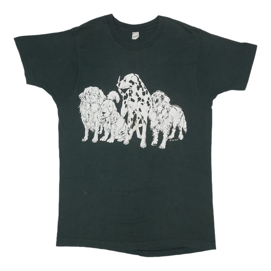 1990s Dogs Dalmatian Illustration Shirt