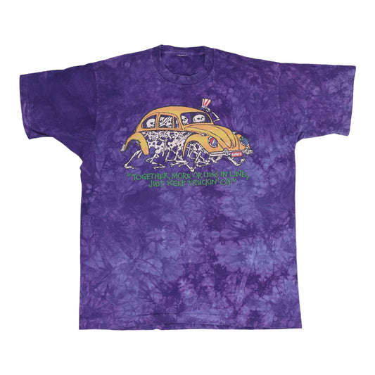 1990s Grateful Dead Keep On Truckin Tie Dye Shirt