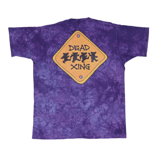 1990s Grateful Dead Keep On Truckin Tie Dye Shirt Back