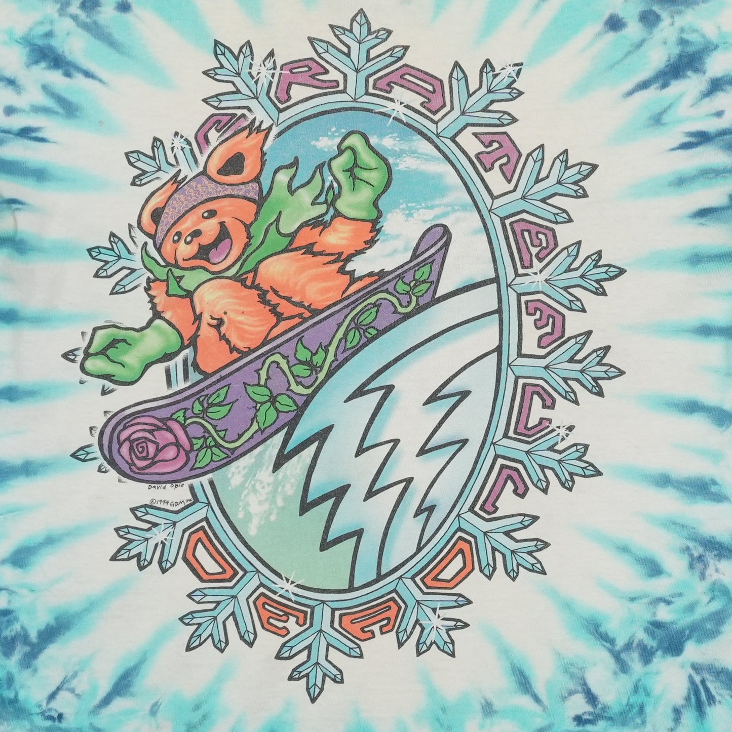 1990s Grateful Dead Snowboard Bear Long Sleeve