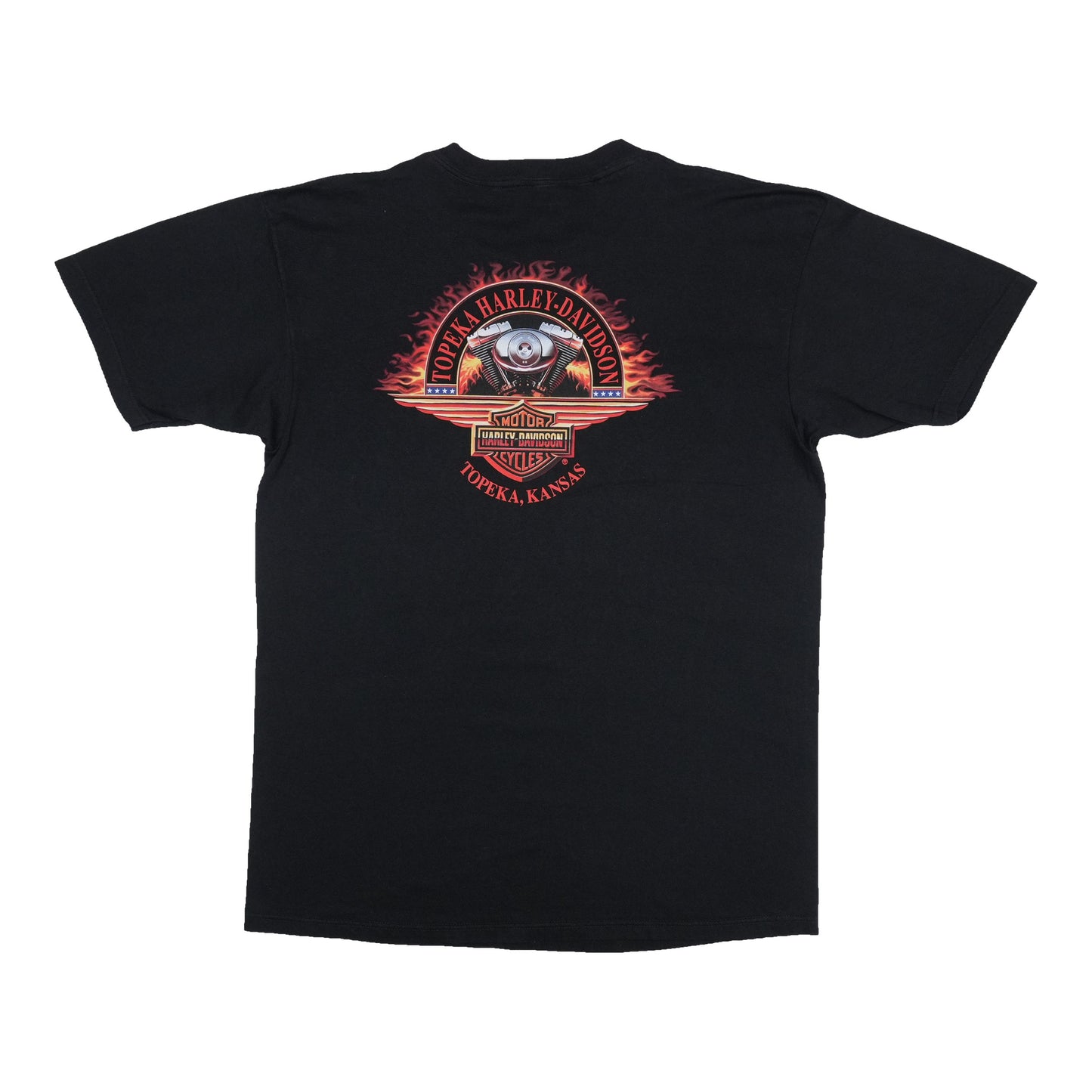 1990s Harley Davidson American Motorcycles Topeka Kansas Shirt