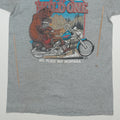 1990s Harley Davidson Ride The Wild One Shirt Detail 2