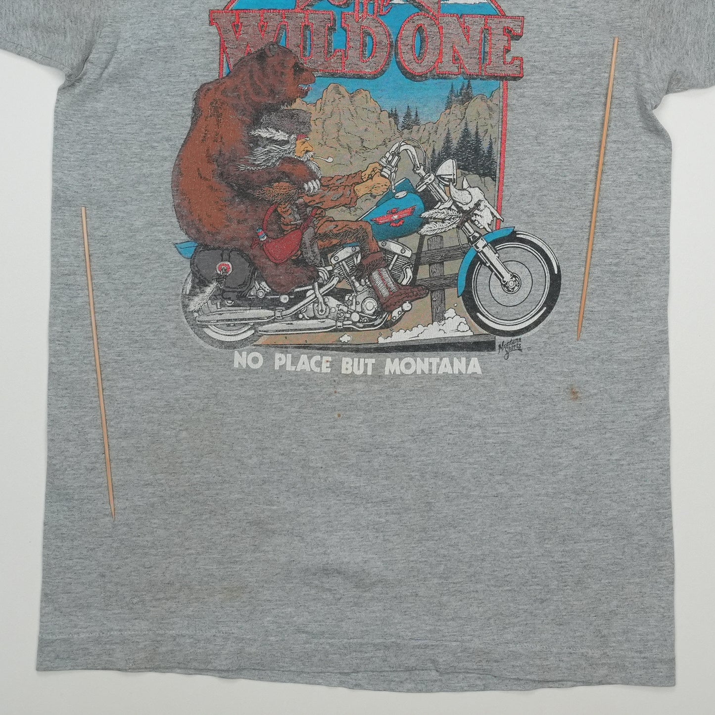 1990s Harley Davidson Ride The Wild One Shirt Detail 2