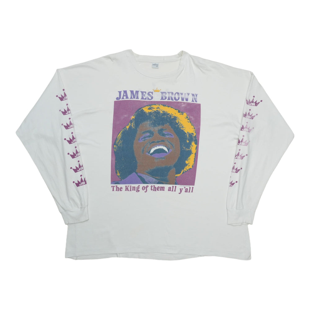 1990s James Brown Live In Europe Long Sleeve Shirt Front
