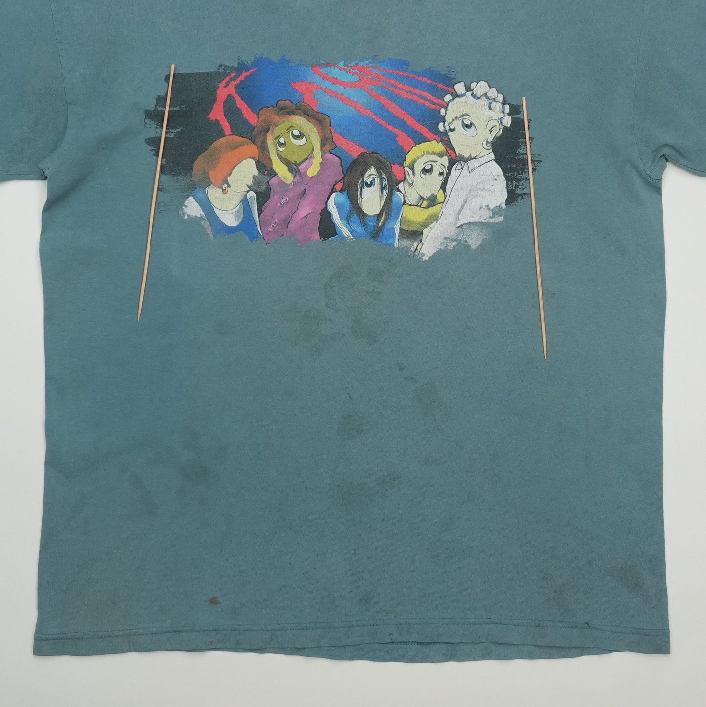 1990s Korn Anime Shirt Detail 4