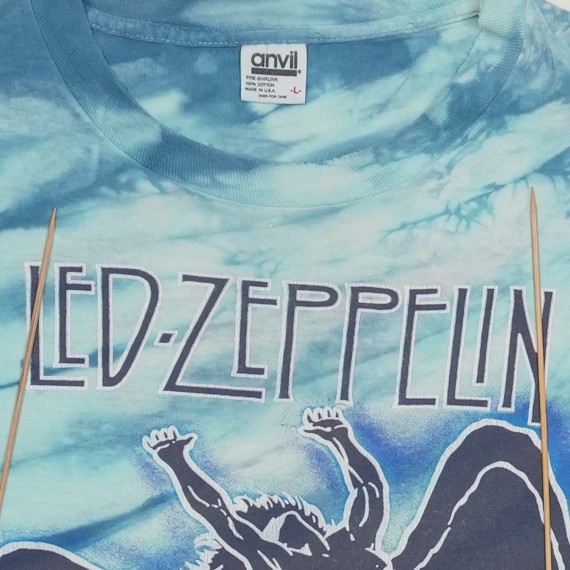 1990s Led Zeppelin Icarus Tie Dye Shirt