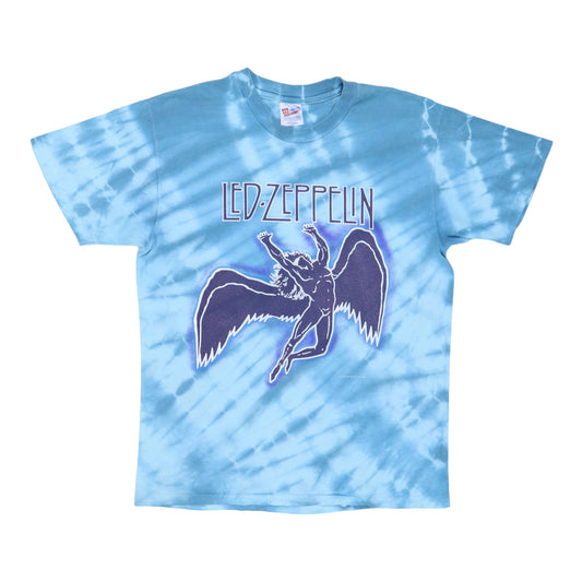 1990s Led Zeppelin Swan Song Tie Dye Shirt