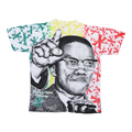1990s Malcolm X All Over Print Shirt
