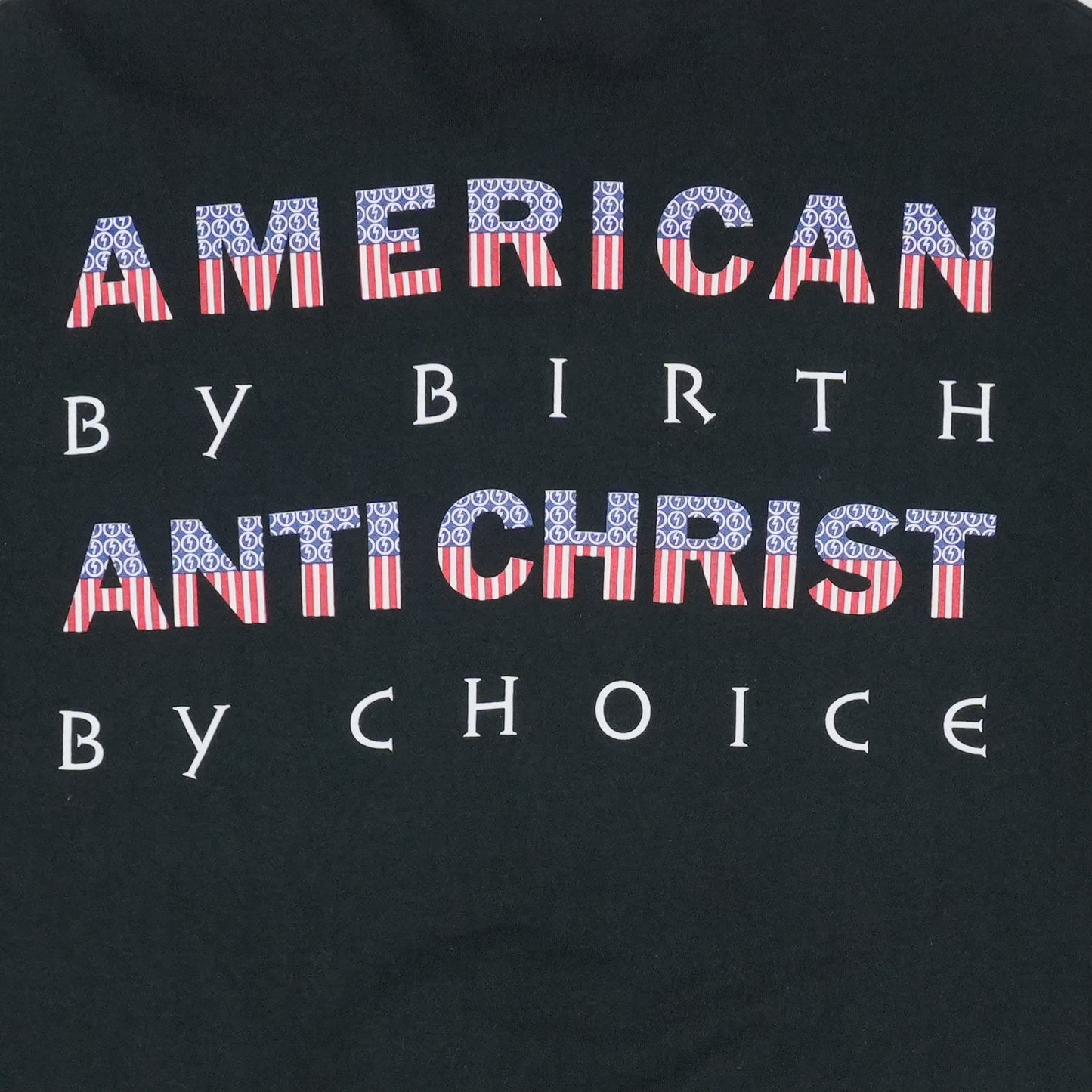 1990s Marilyn Manson American By Birth Antichrist By Choice Shirt