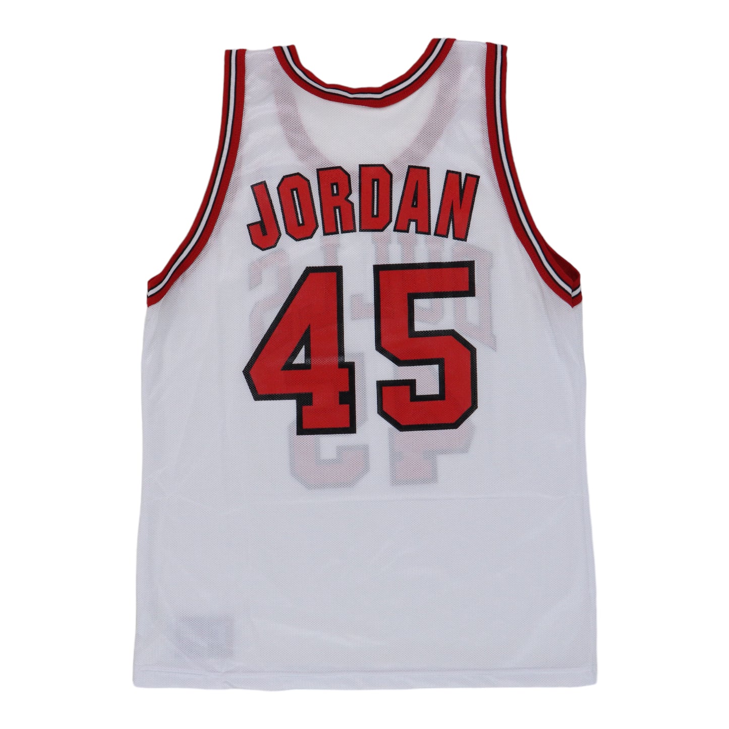 Champion, Shirts, Michael Jordan Champion 45 Red Chicago Bulls Jersey  Size 44 Vintage