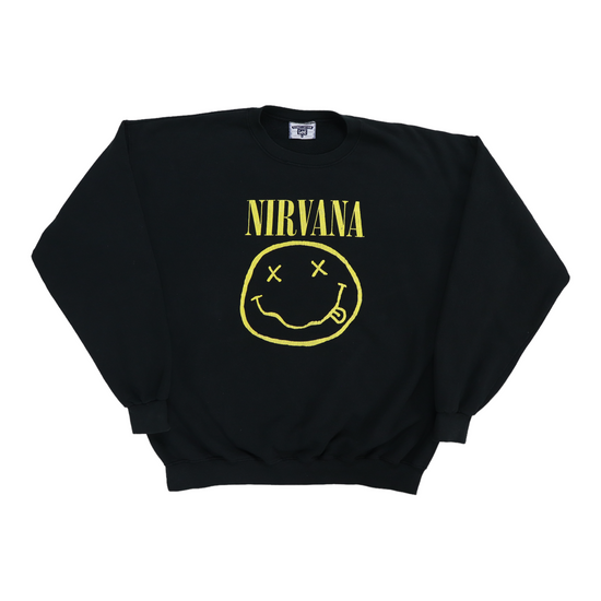 1990s Nirvana Smiley Sweatshirt | Authentic Vintage Sweatshirt