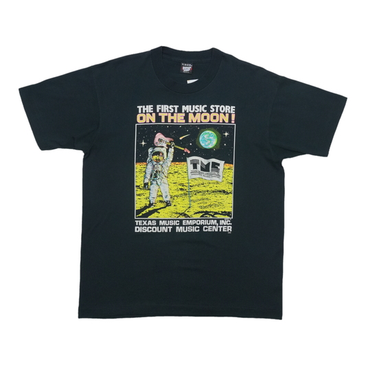 1990s The First Music Store On The Moon Shirt Front