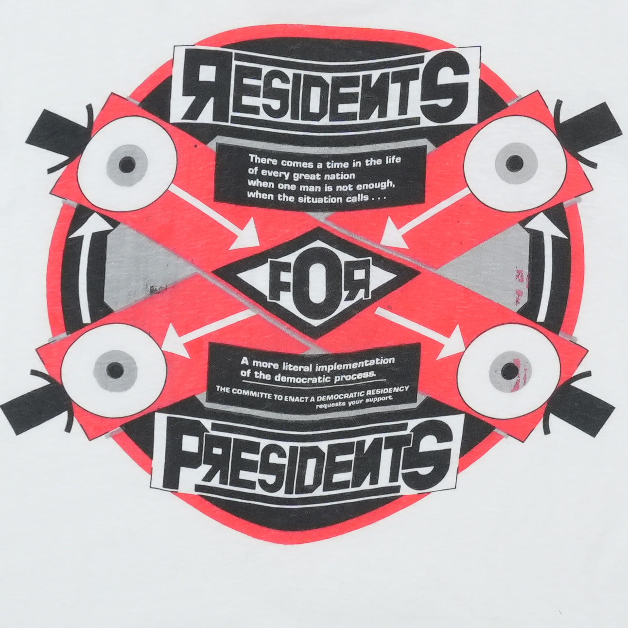 1990s The Residents For Presidents Shirt