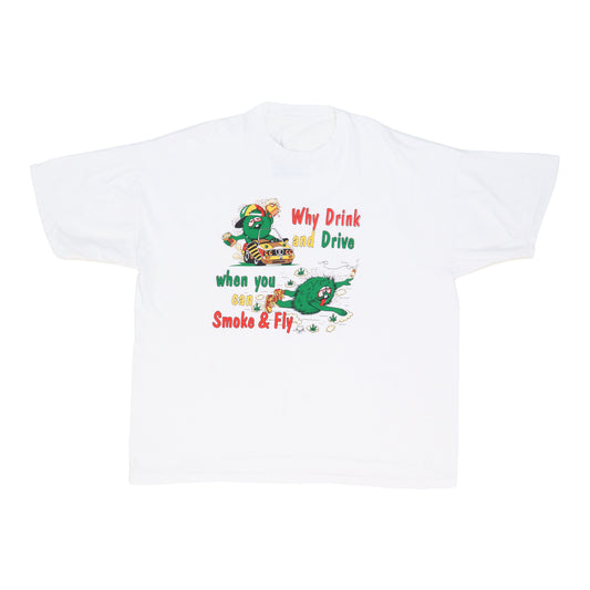 1990s Why Drink And Drive Smoke And Fly Shirt
