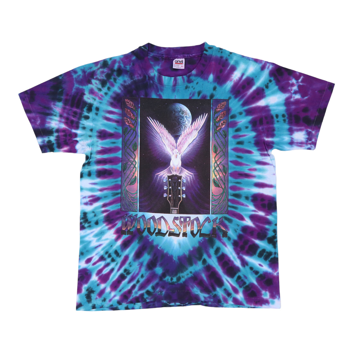 1990s Woodstock Tie Dye Shirt | Authentic Vintage Tee – WyCo Vintage