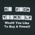 1990s Would You Like To Buy A Vowel Novelty Shirt