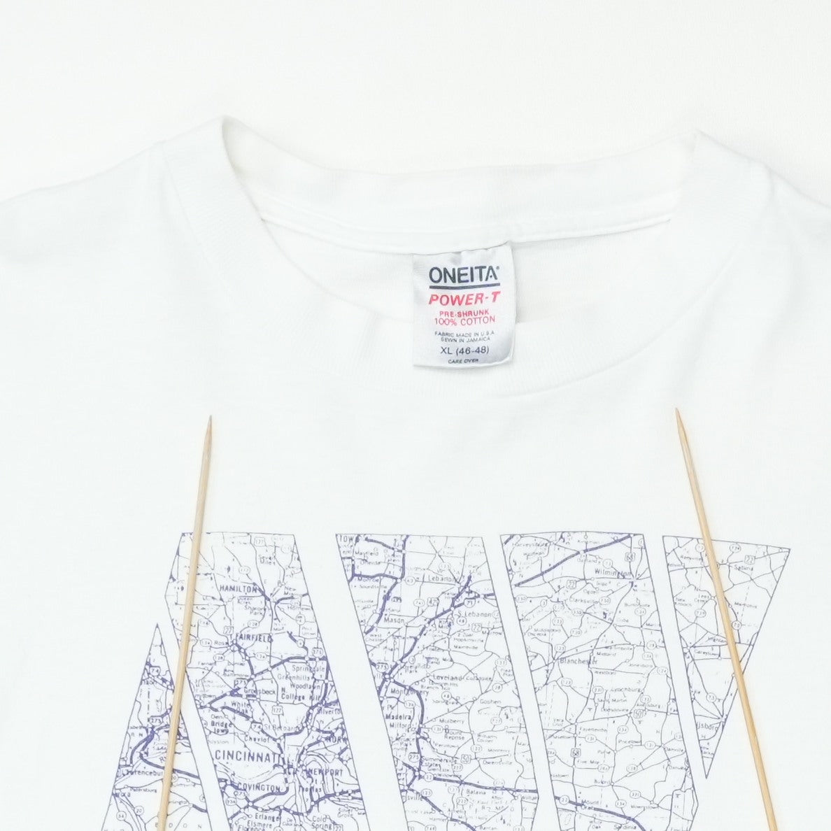 1990s Afghan Whigs Map Graphic Shirt