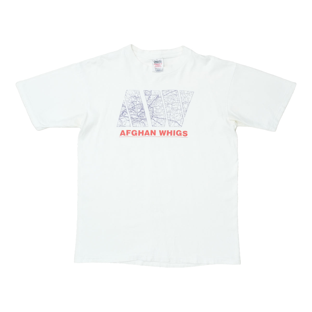 1990s Afghan Whigs Map Graphic Shirt