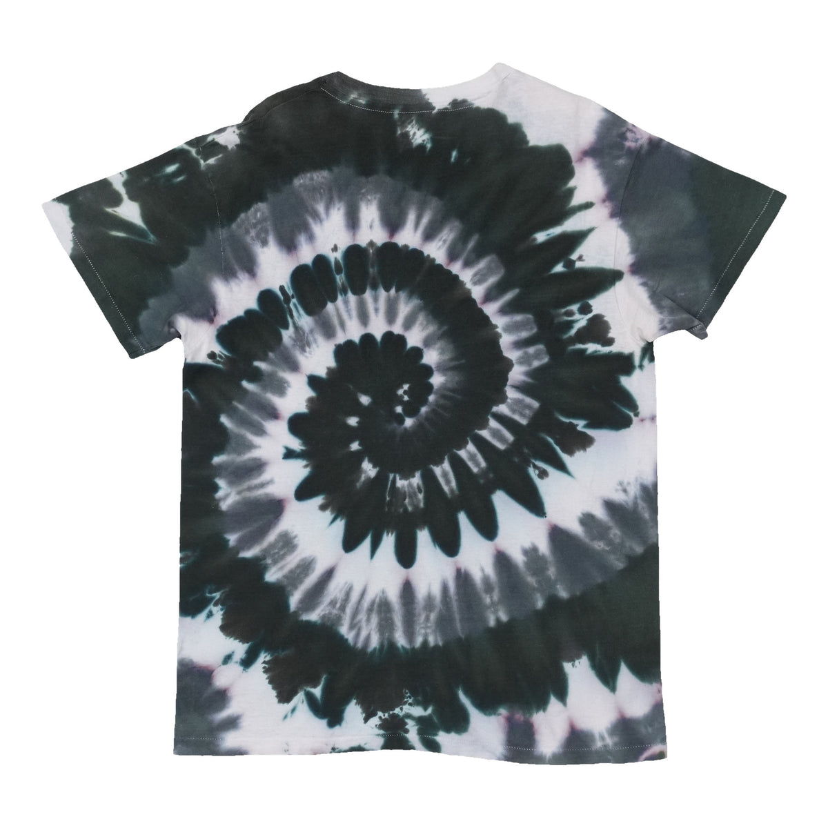 1990s Black Spiral Tie Dye Shirt