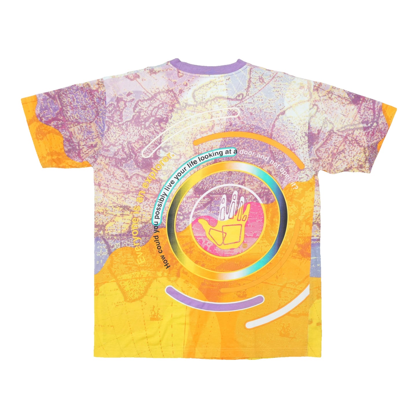 1990s Body Glove Everyone Is An Explorer All Over Print Shirt